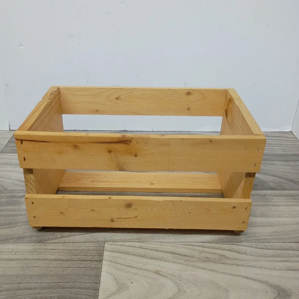 Sony Compact Disc Digital Audio Wooden 20 CD Storage Crate Rack Vintage